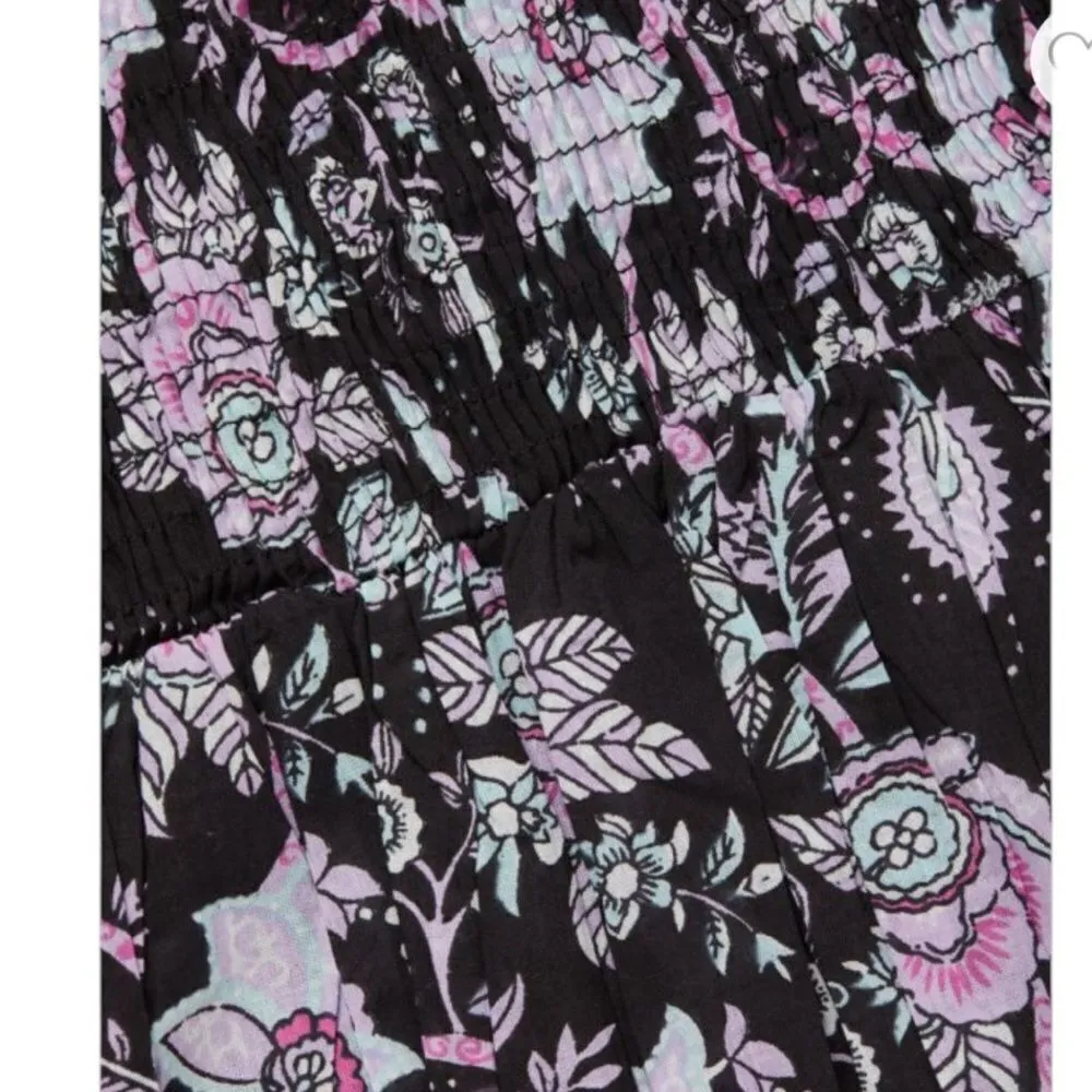 Mille Calista Floral Cotton Minidress in black floral NWT XS Black - Image 3