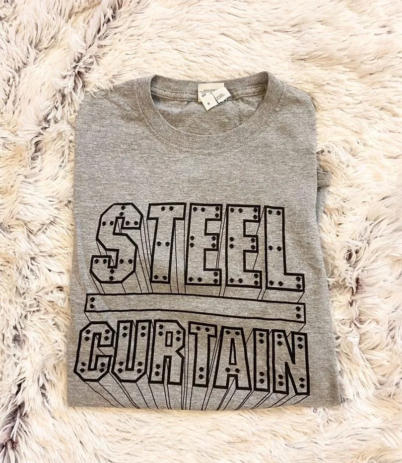 Steel Curtain T Shirt Gray - Image 4