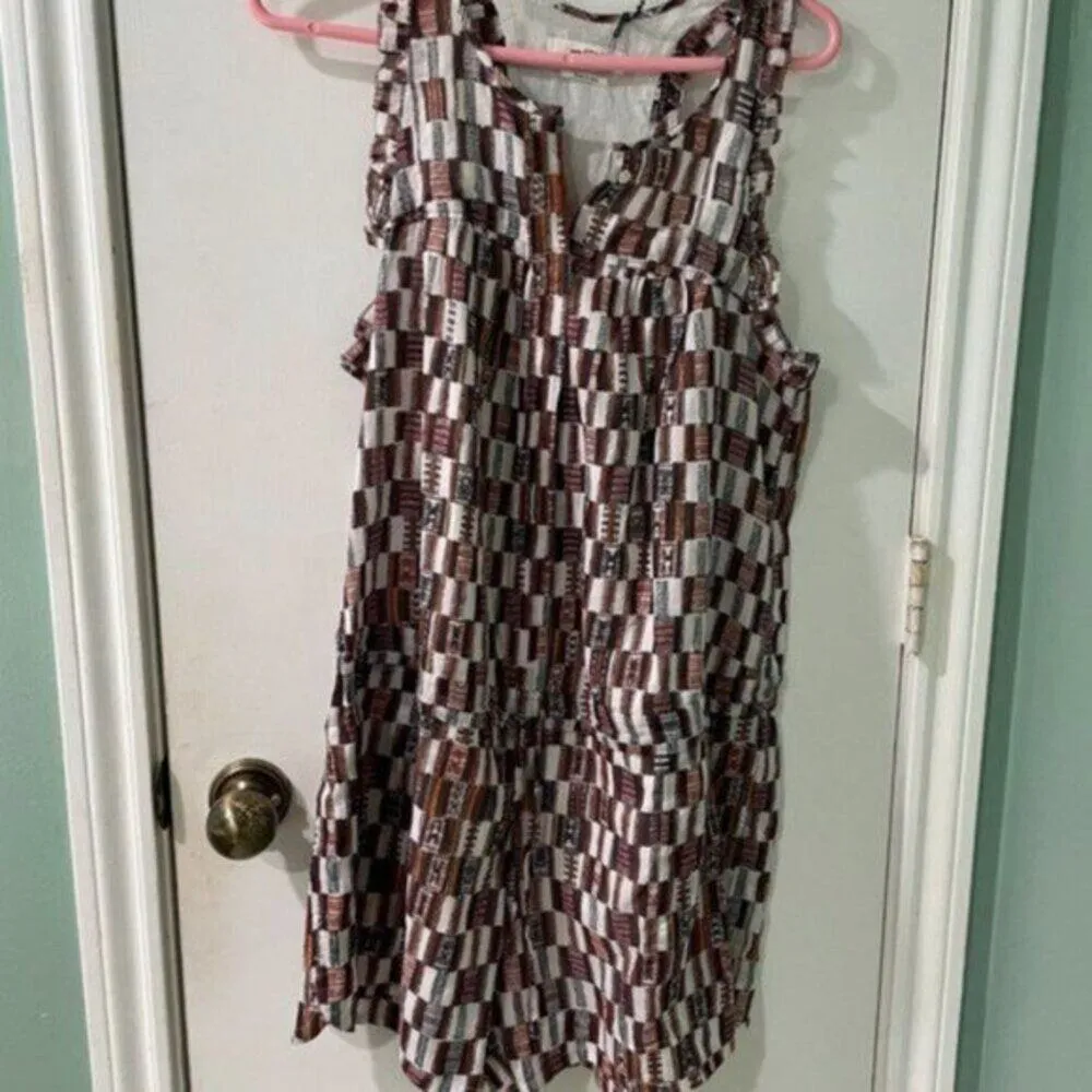Isabel Marant checked one piece brown and white size 8 - Image 3