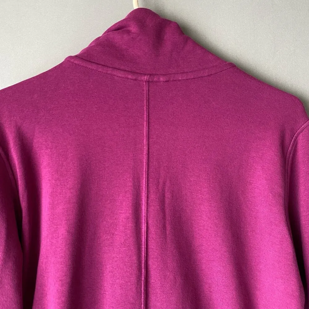 Puma sz L fuchsia‎ pink diagonal zip sweat coat - Image 8