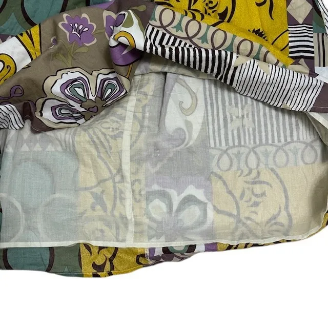 CAbi‎ #107 Patchwork Print Dress Beaded Neckline Sleeveless Casual Colorful Sz 8 - Image 14