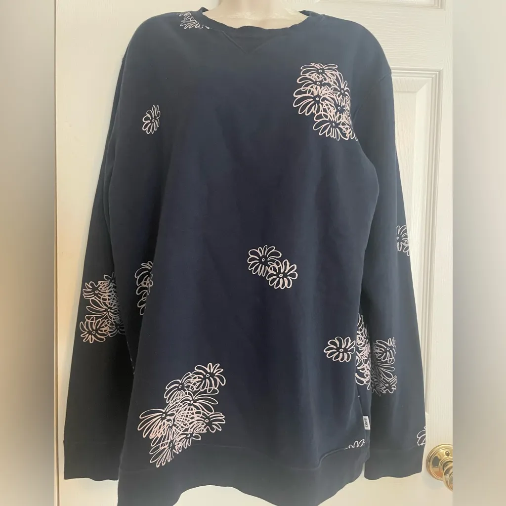 Banks Journal Women’s Organic Cotton Sweatshirt Size Medium‎ Blue - Image 3