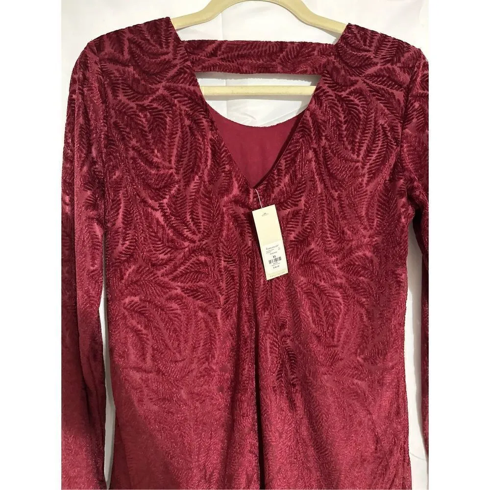 NWT Francesca’s beautiful red velvet dress Red Size XS - Image 9