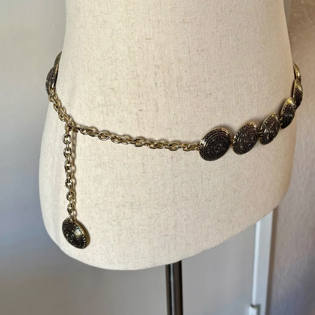 Mixed Metal Chain Belt Gold - Image 2