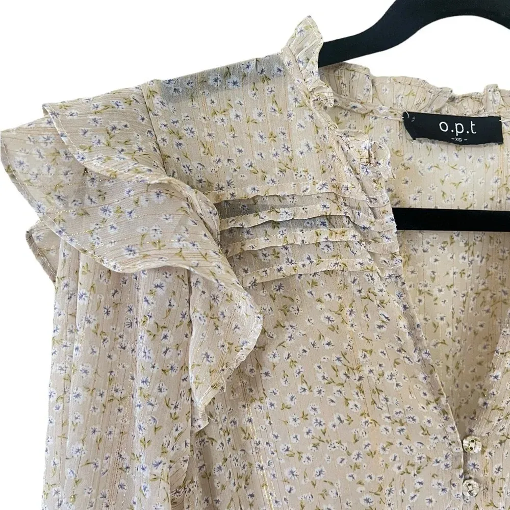 Tuckernuck O.P.T Golden Tiered Floral Dress - Image 2