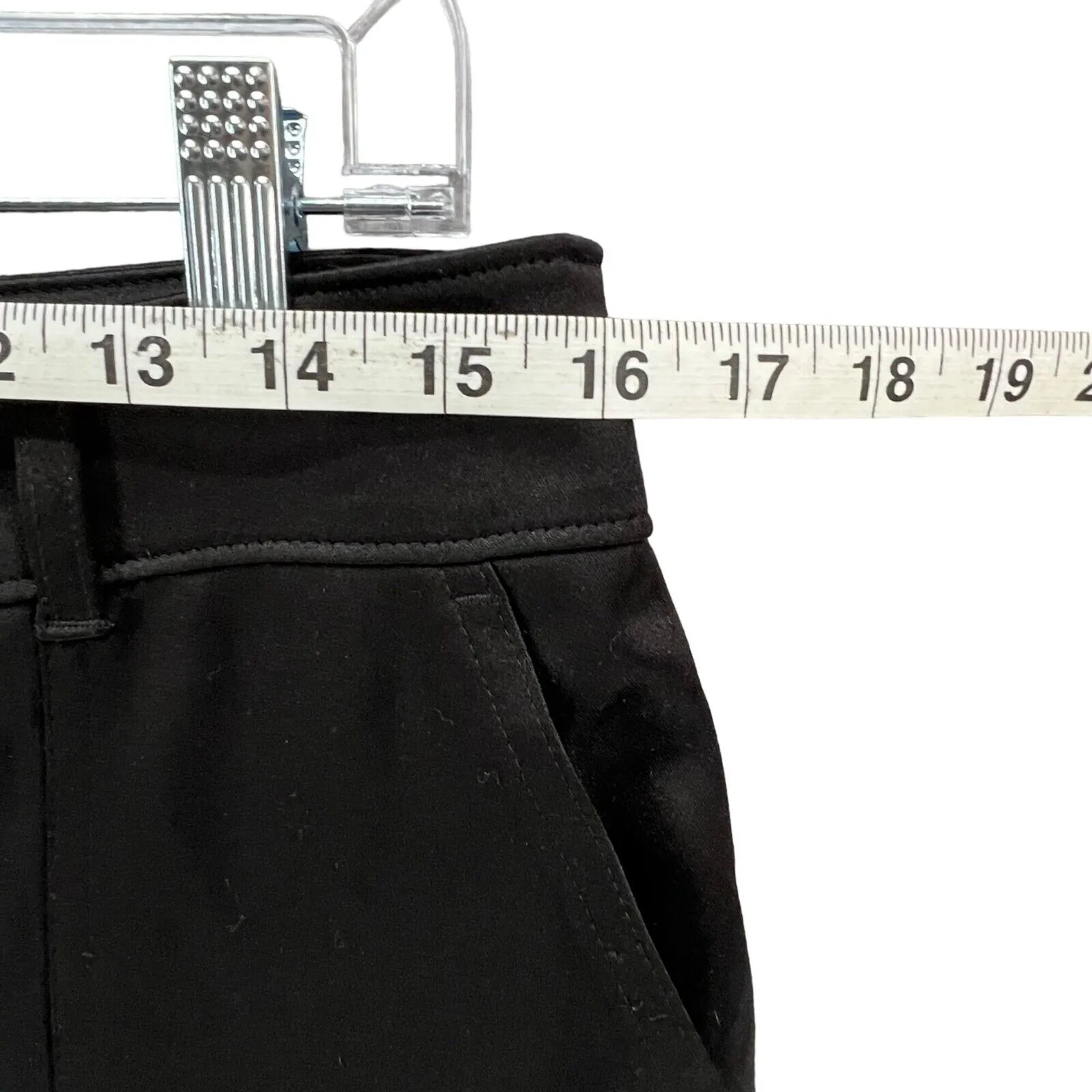 Chicos Pants Womens 6 Black Cargo Slim Fit Ankle Stretch Utility Pockets Modern - Image 6