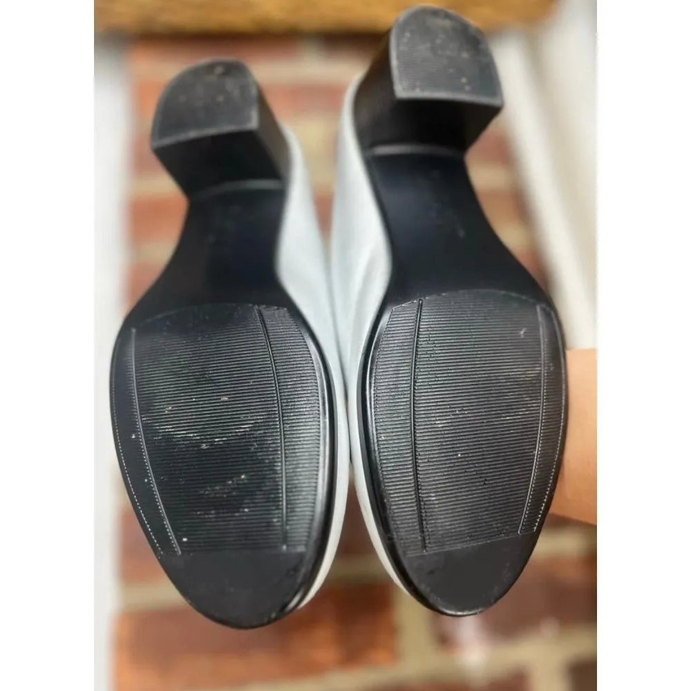 Women’s HOPP Collared Mules Clog Metallic Silver Slip on Sandals Size 8.5 - Image 7