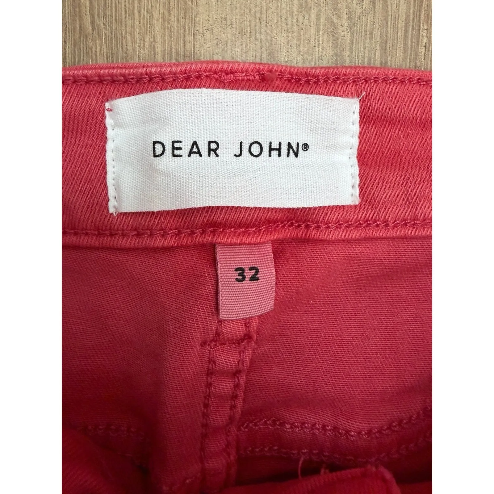 Dear John Blaire Straight High Rise Jeans Red Coral Size 32 Size undefined - Image 4