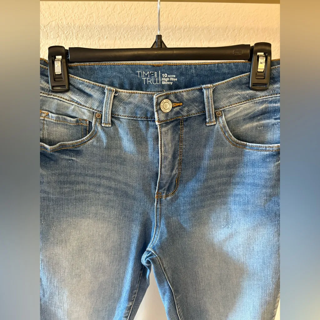 Women’s high rise denim skinny jeans, 10 petite - Image 2