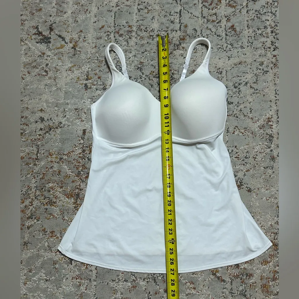 Rhonda Shear white Molded Cup Cami Tank Top Size 3X - Image 5