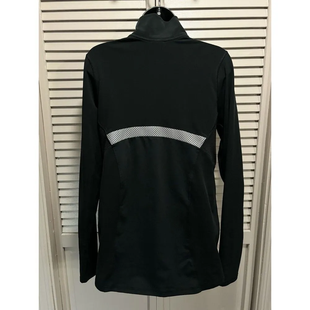 Champion Duo Dry Athletic Jacket Logo Pockets 1/4 Zip Size L Elastic Waist Black - Image 4