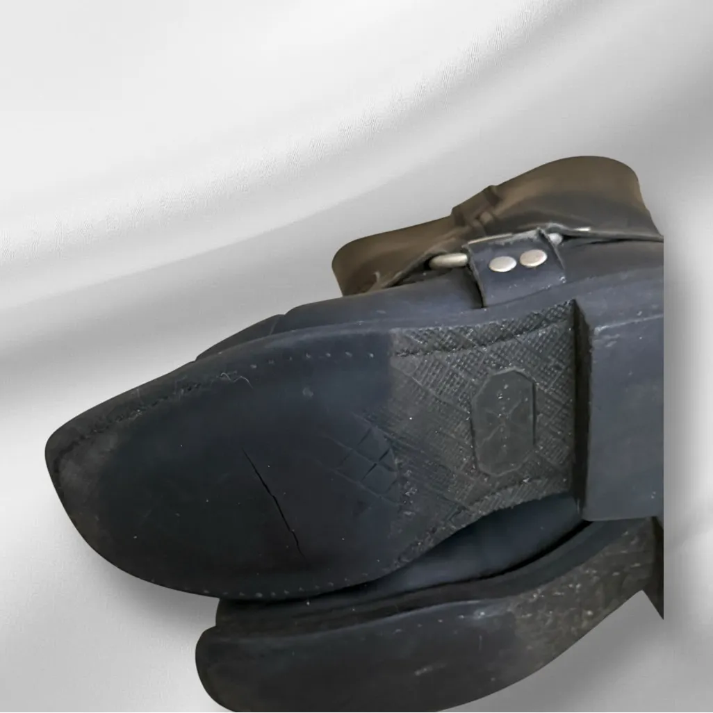 Element X Black‎ Leather Motorcycle Boots Black Size 7 - Image 5