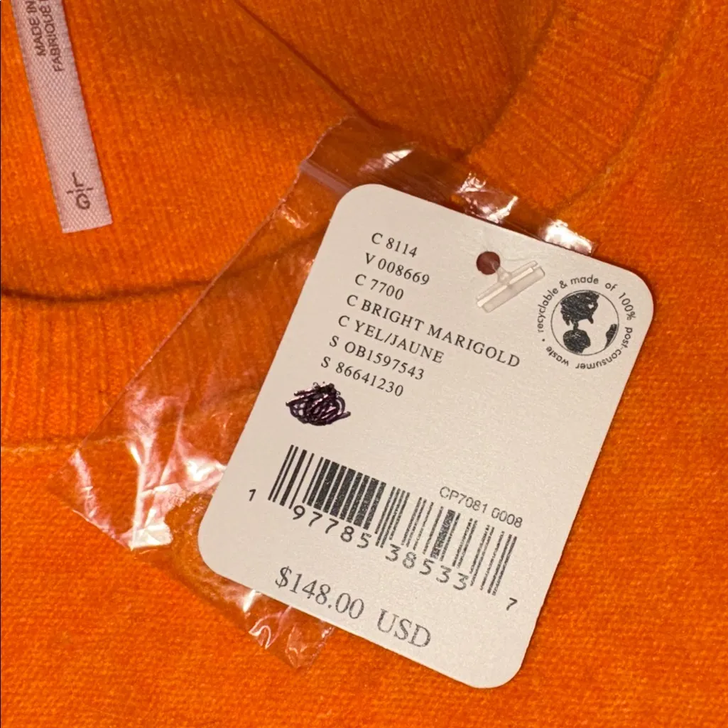 Free People Luna Pullover Marigold Sweater EUC - size Large - Image 13