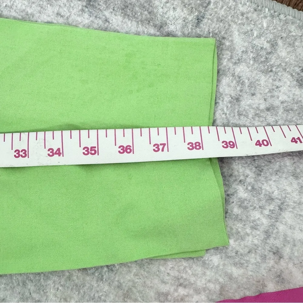 Vintage Express Lime Green Linen/Silk 3 piece business suit - See details - Image 11