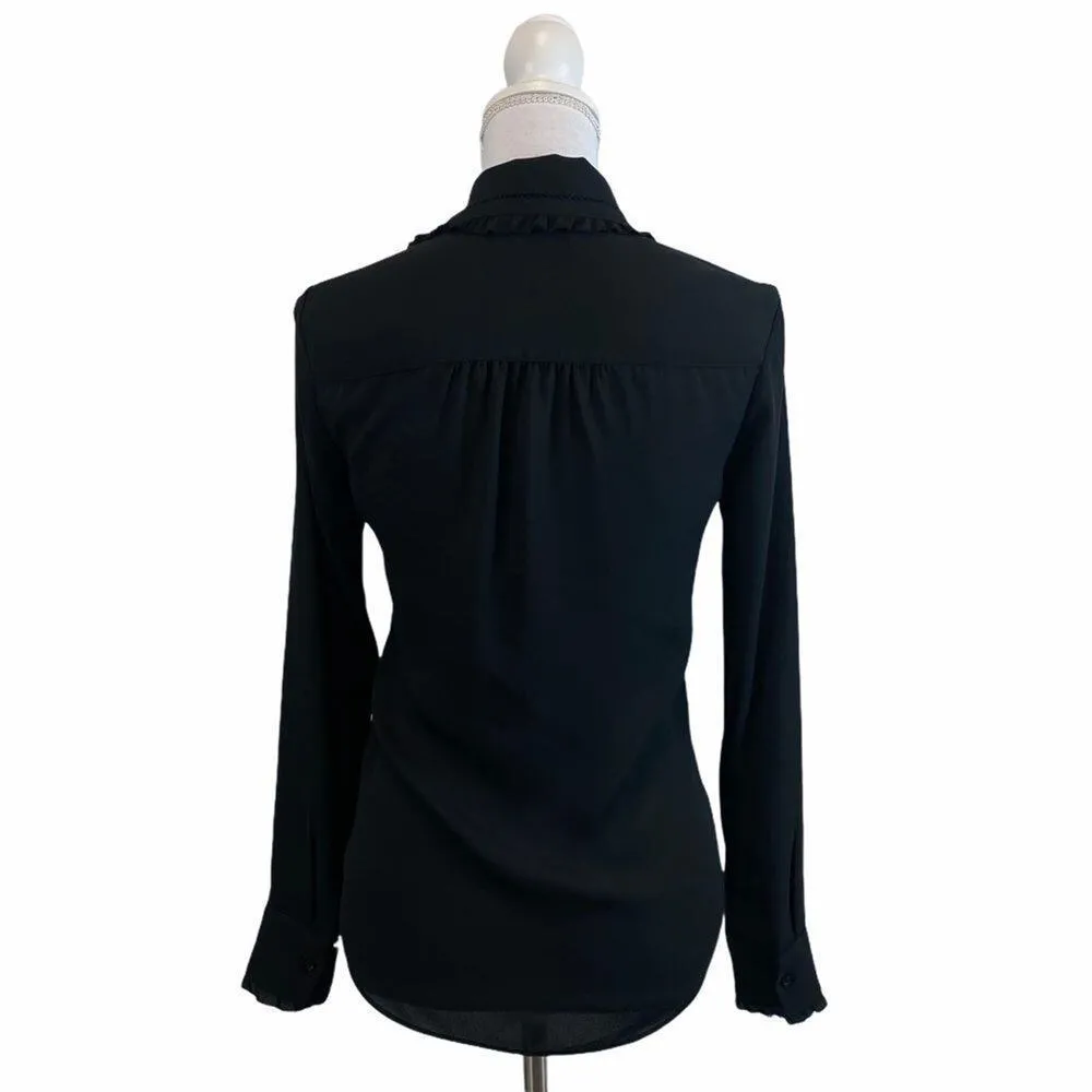 ARITZIA Sunday Best Black Button Down XXS Blouse - Image 2
