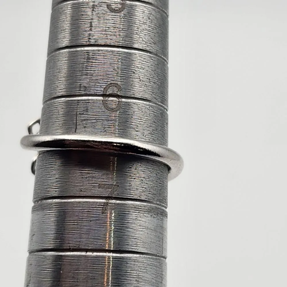 Vintage Sarah Coventry Silver Tone Layered Flower Wrap Adjustable Ring Silver - Image 8