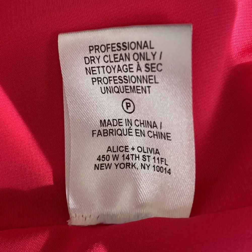 Alice + Olivia Shayla hot pink pleated sleeve tiered mini dress 8 - Image 7