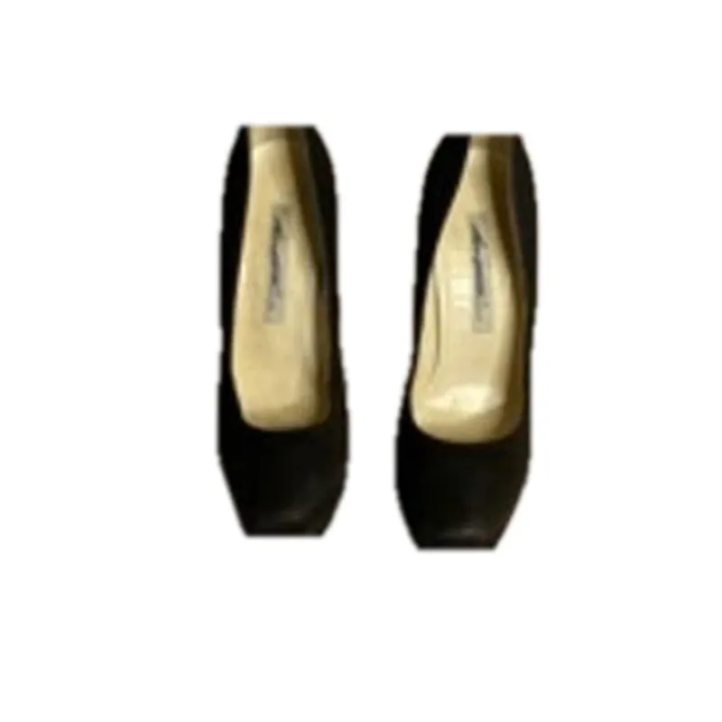 Luxury Classic Black Suede Platform Stiletto Pumps Brian Atwood Women’s Size 39 - Image 4