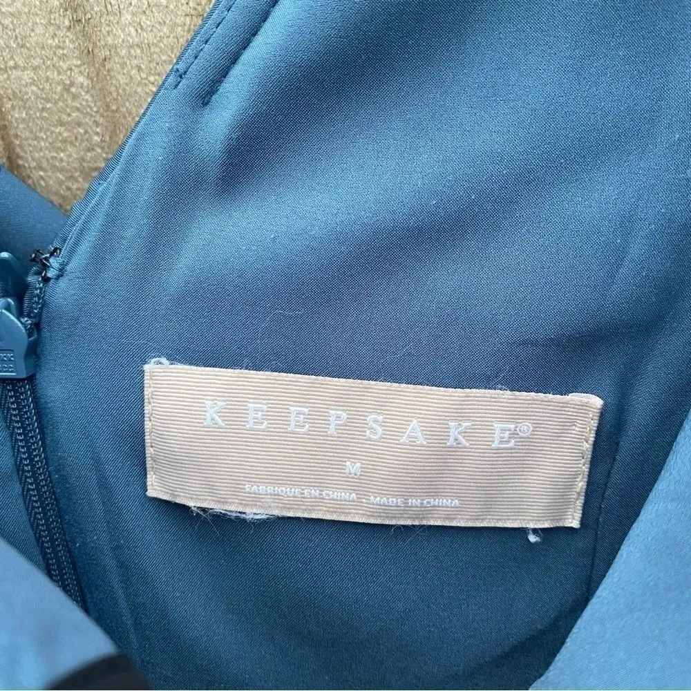 Keepsake the Label Run Free Floral Jumpsuit Blue Size M - Image 6