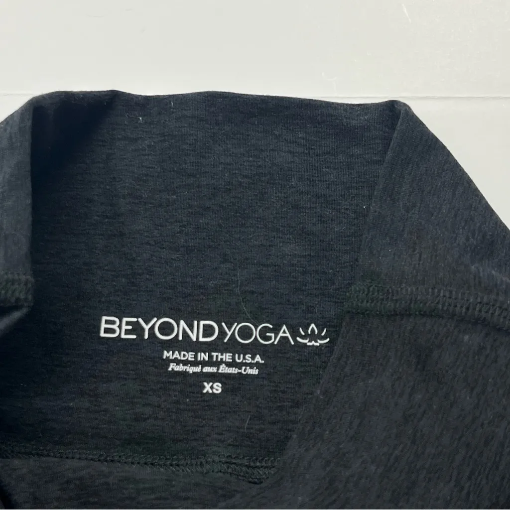 Beyond Yoga Make‎ the Cut Split Ankle Pants Womens Size XS Spacedye Black Grey - Image 2