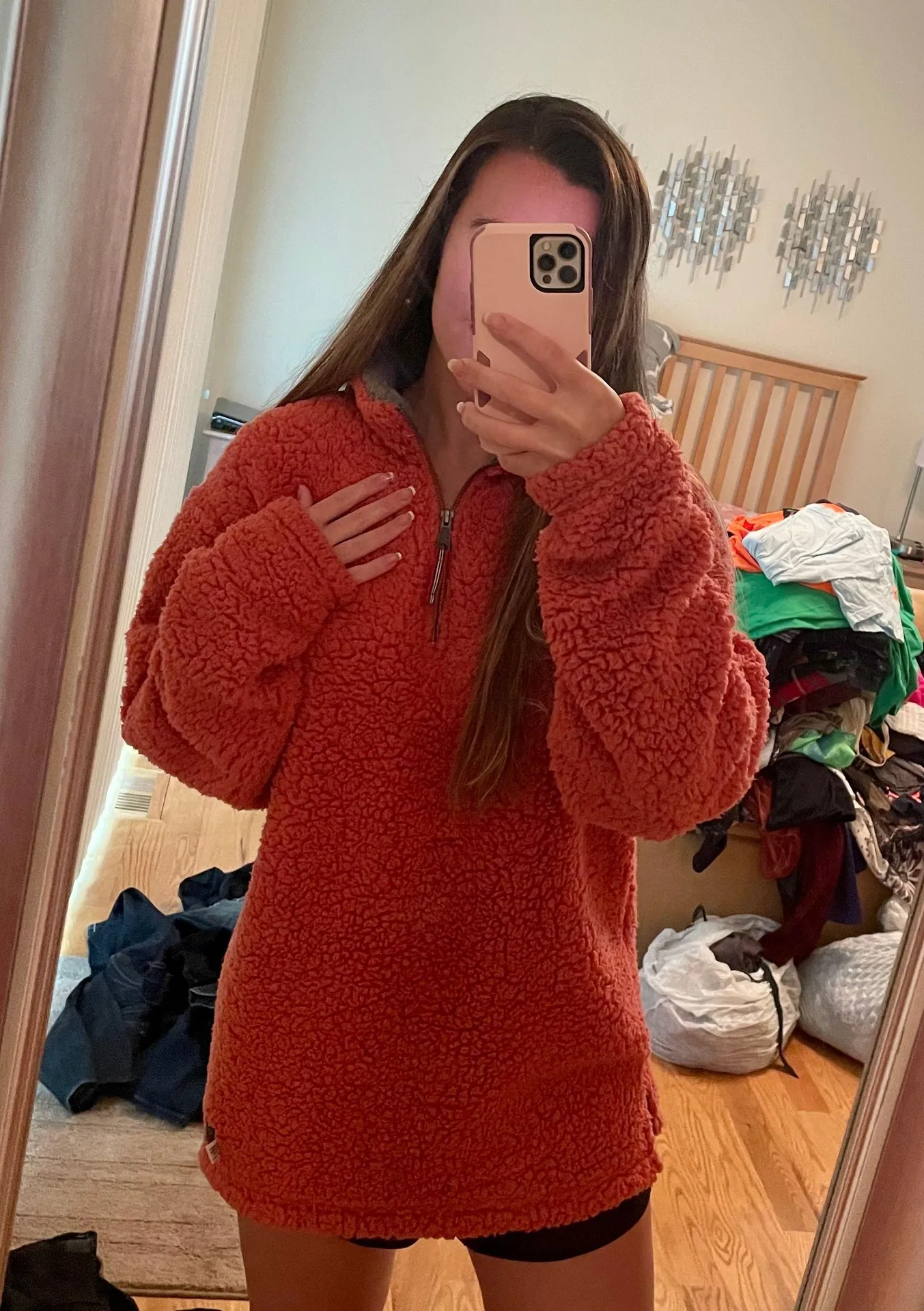 Fuzzy Sherpa Quarter Zip Pullover - Image 9