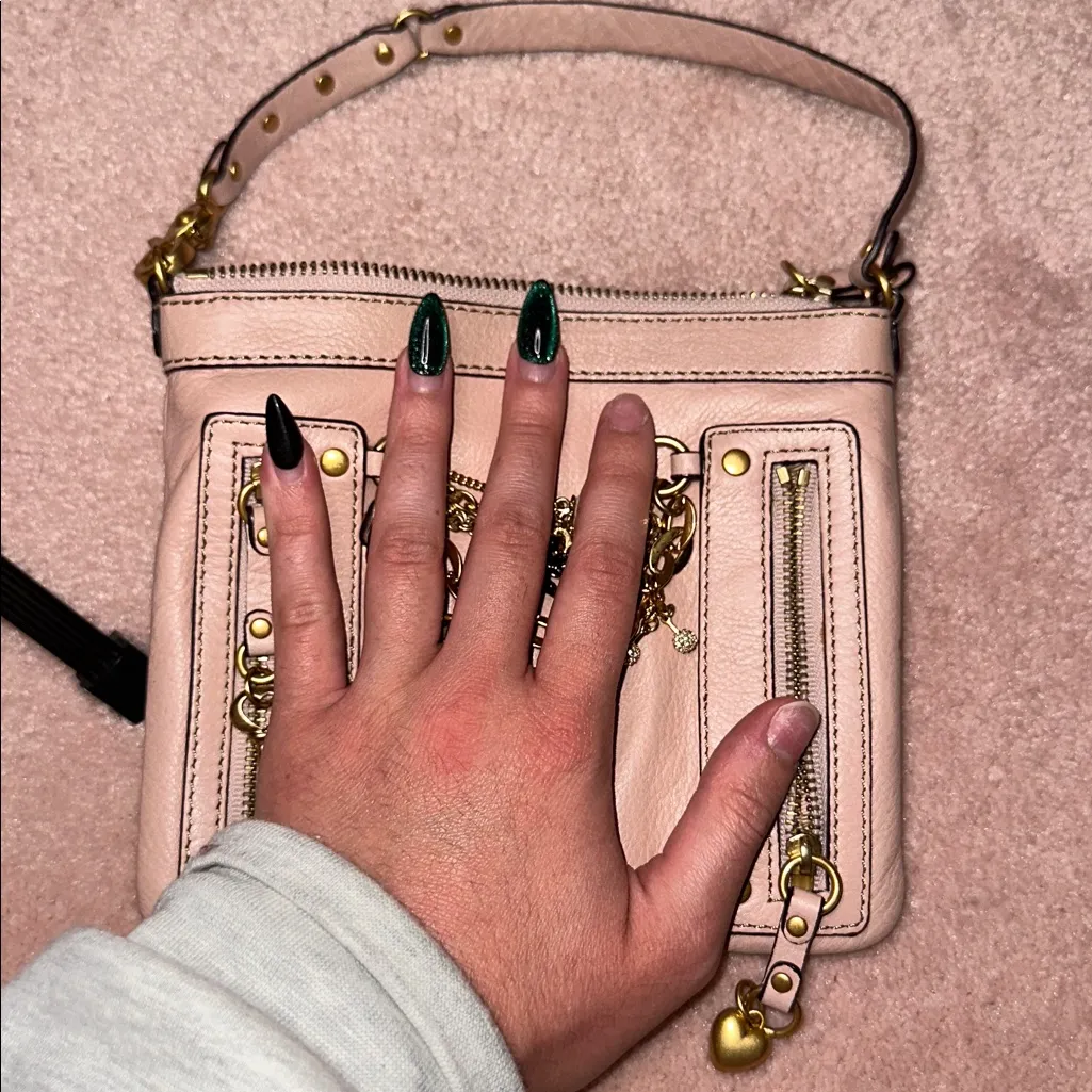 Vintage Juicy Couture Pink Mini Charm Bag Gold Hardware Y2K - Image 11