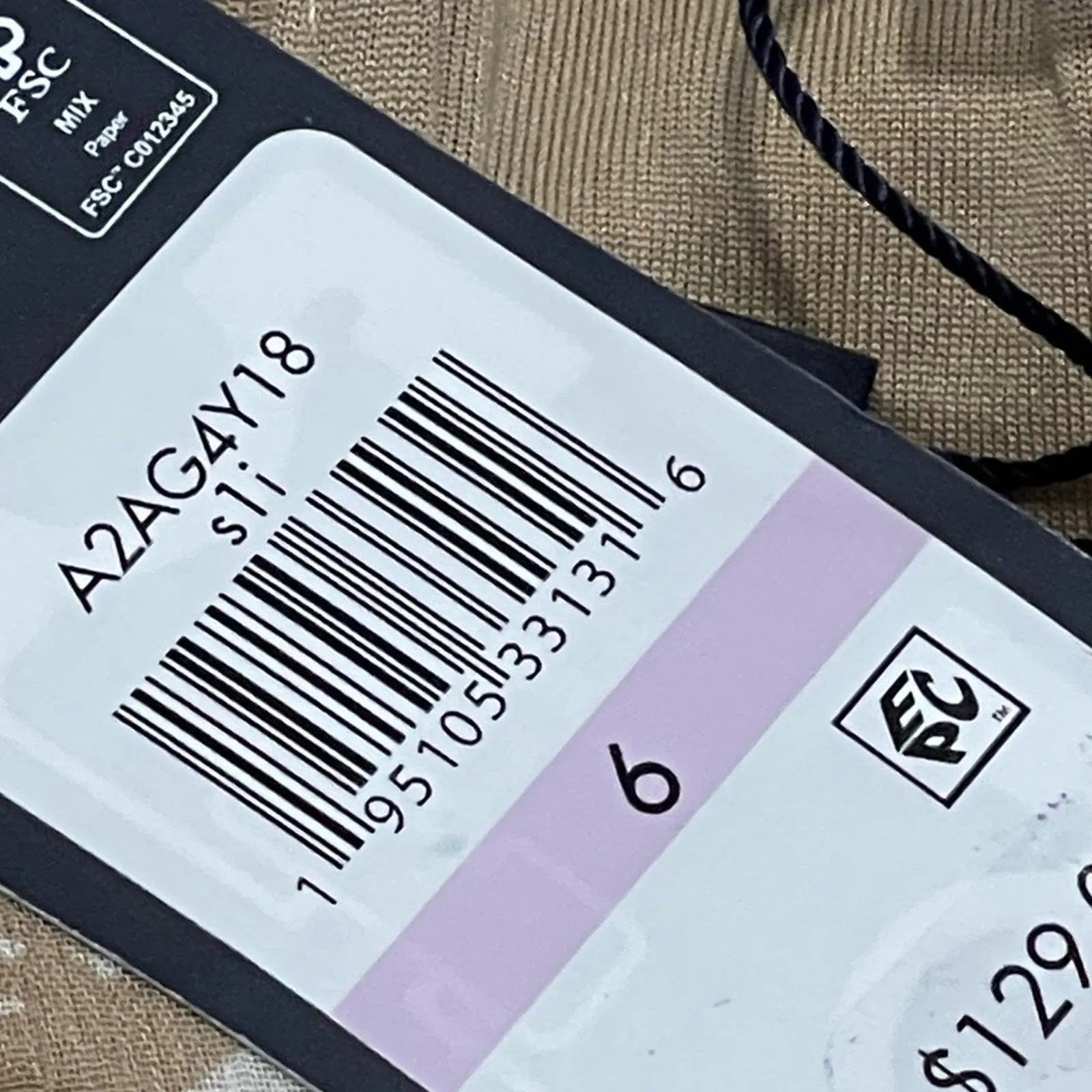 Tommy Hilfiger Womens Size 6 NEW High Low Tan Cream Flowy Halter Dress FLAW - Image 8