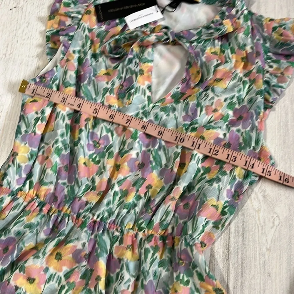 Banana Republic Ruffle Floral MIDI Dress Size Small NWT - Image 8