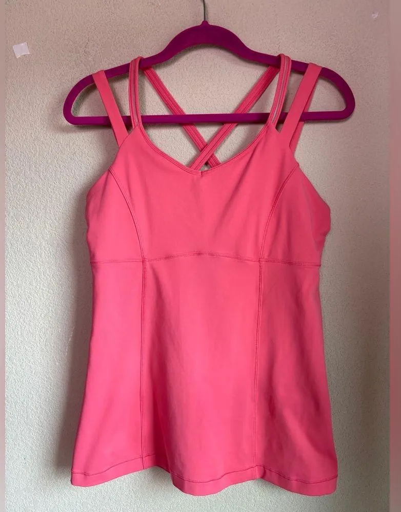 Lululemon Happy Strappy Athletic Tank Top in Pink Lemonade 12 L XL - Image 5