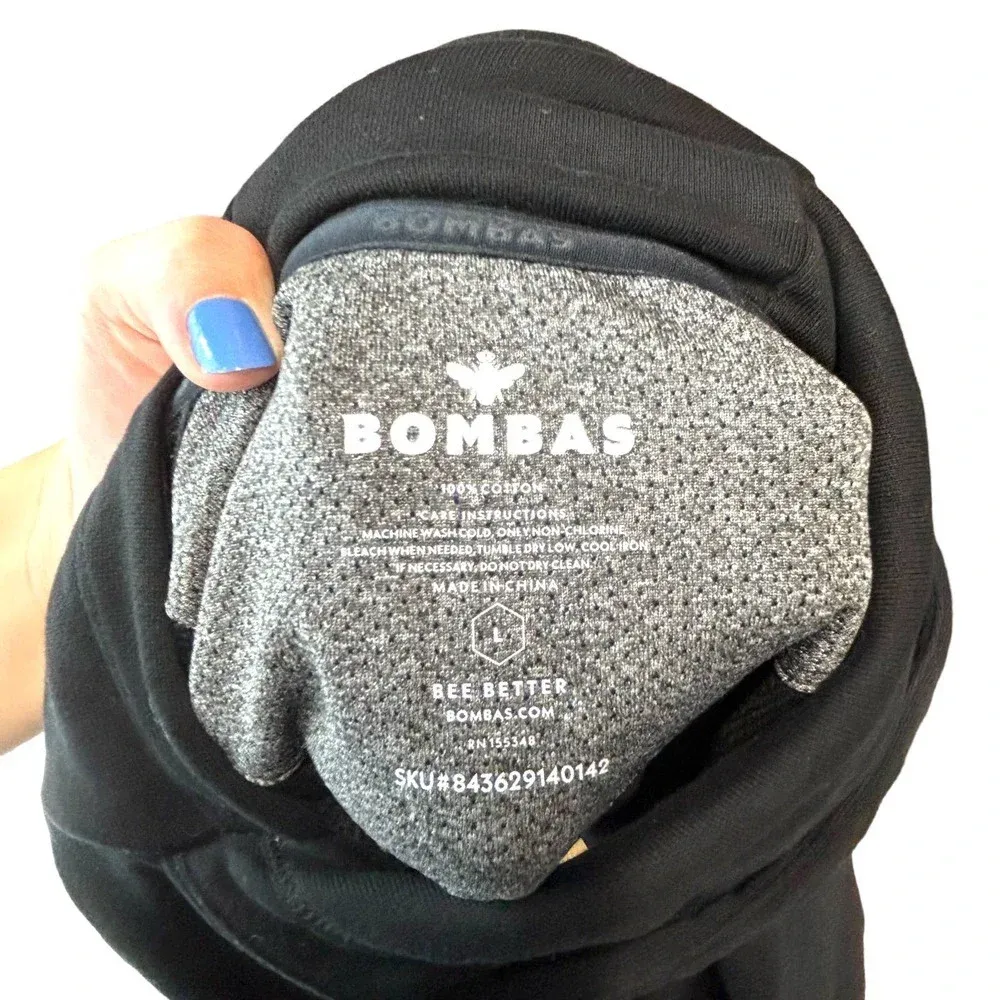 Bombas Black Pullover Hoodie Sweatshirt Cotton Size Large‎ - Image 6