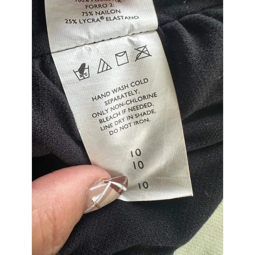 Jantzen Women's Padded Strapless Back Tie Embellished Jeweled Swimsuit Top 10 - Image 7