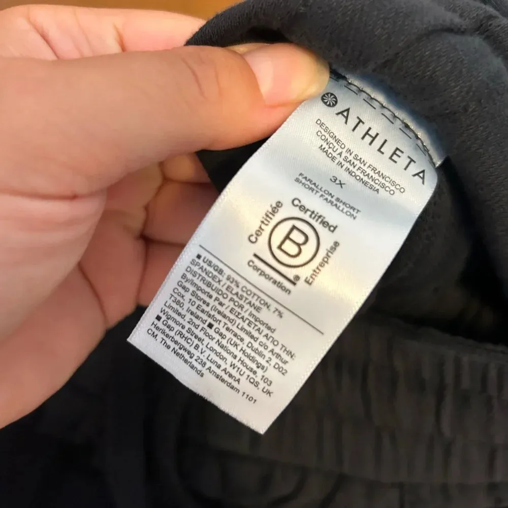 Nwt Athleta Black Farallon Shorts Plus Size - Image 8