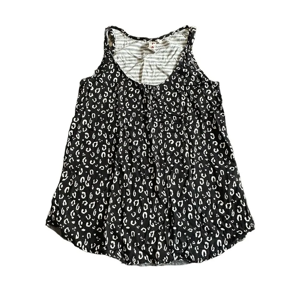 Anthropologie Dolan Size XS Left Coast Collection Tank Top Black White Gray E5-1 - Image 8