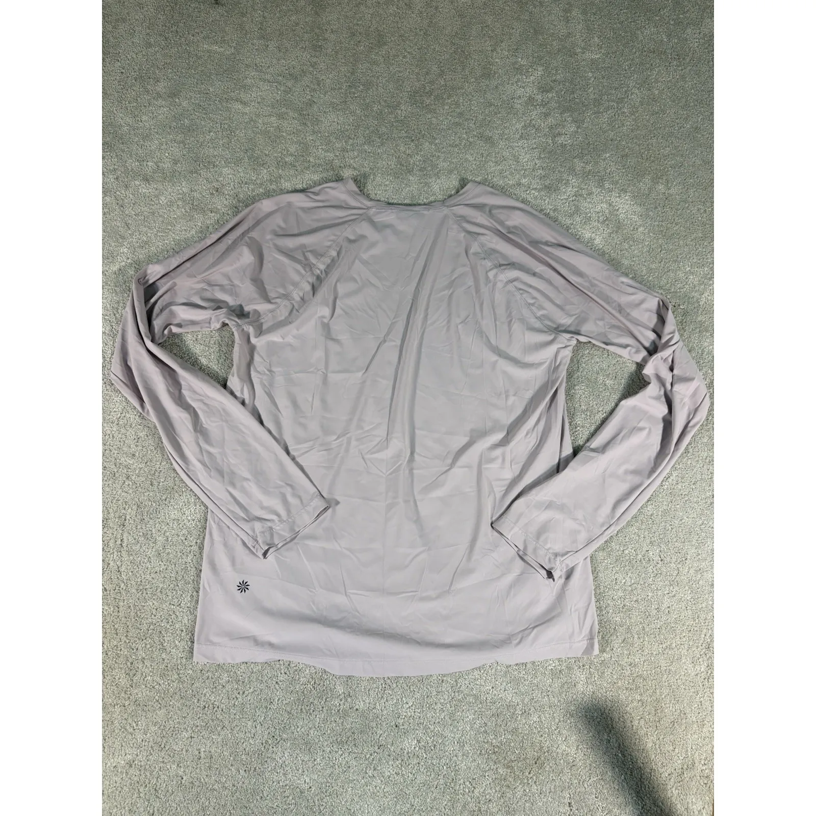 athleta long sleeve purple running work out athletic‎ top silky soft small - Image 5