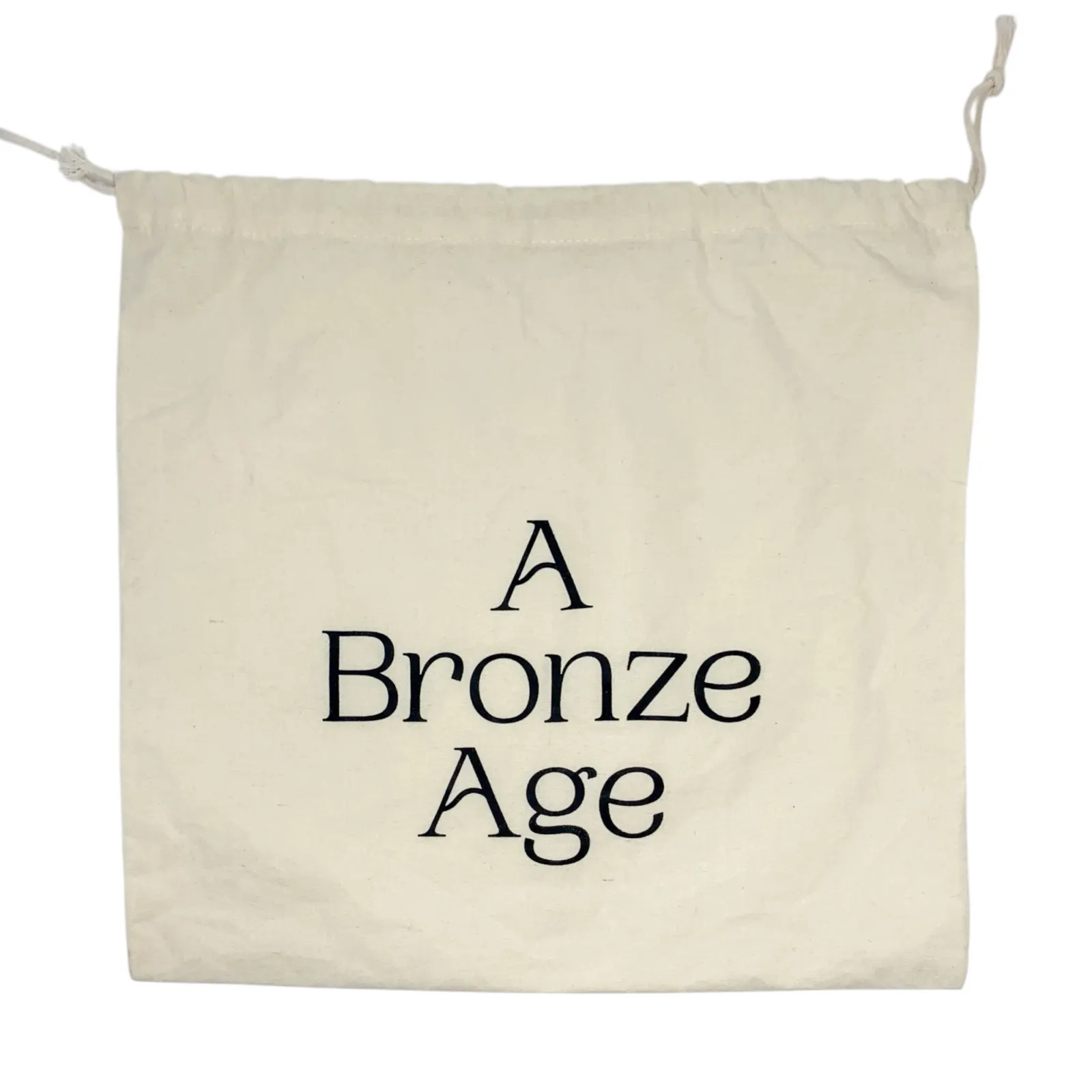 A Bronze Age XL Kimi Sand Cream Cotton Canvas Croissant Shoulder Bag - Image 8