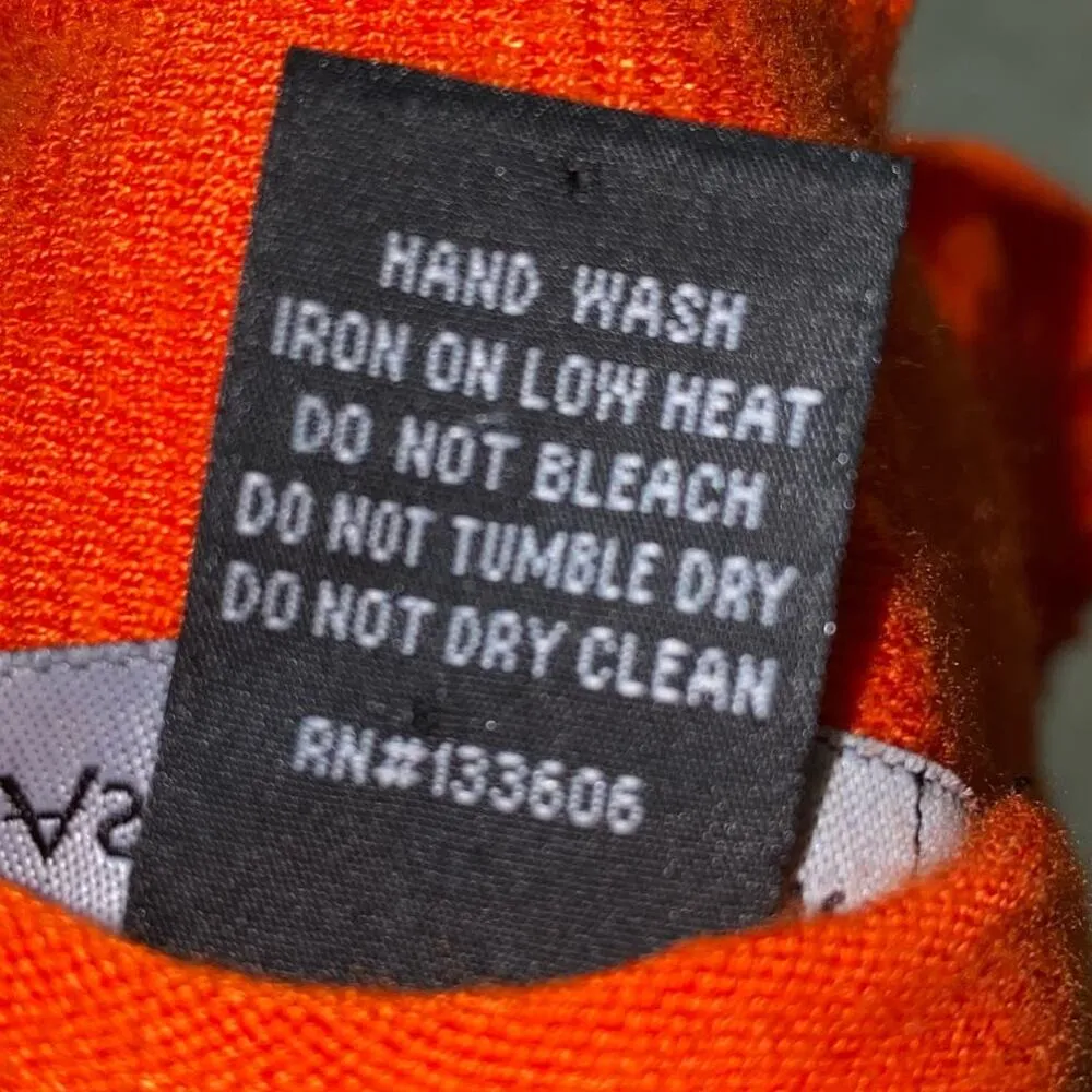 Ashley Stewart Orange Ruffled Open Front Cardigan Sweater Plus Size 18/20 - Image 5