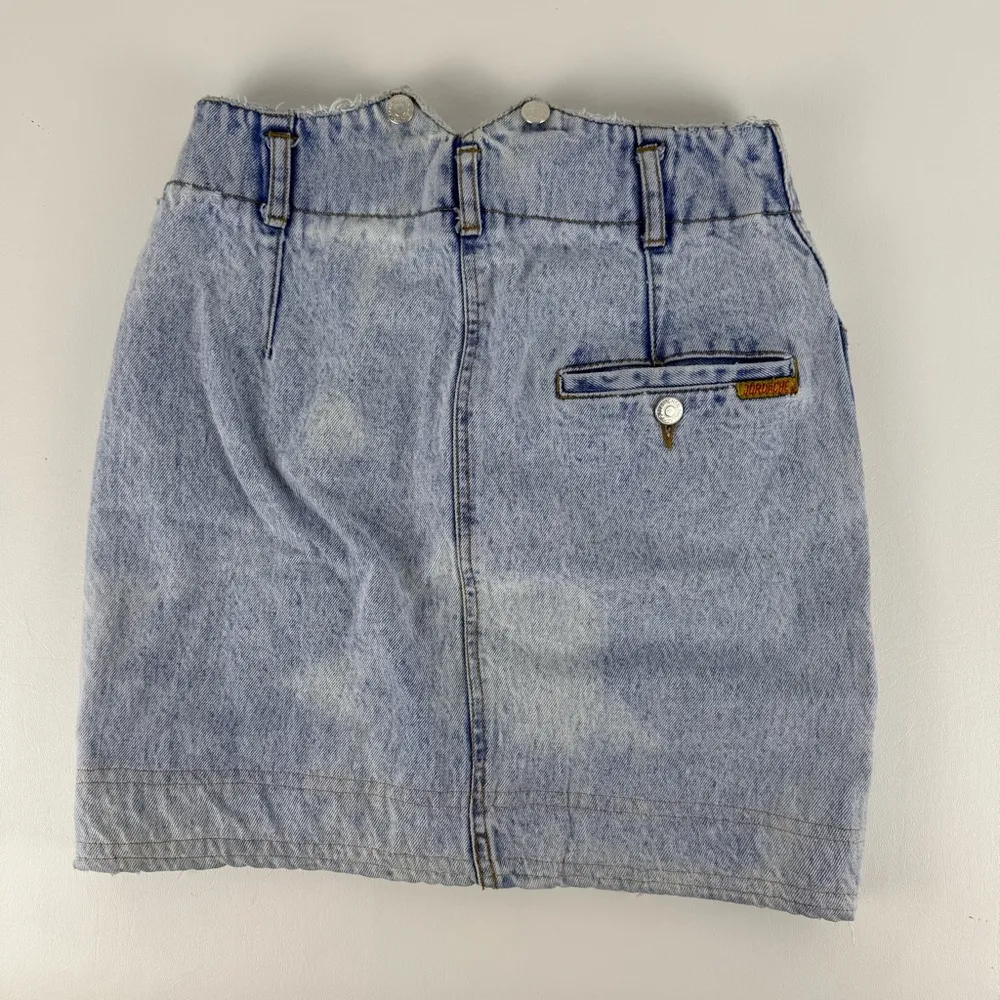 Vintage Jordache Acid Wash Denim Skirt - Image 3