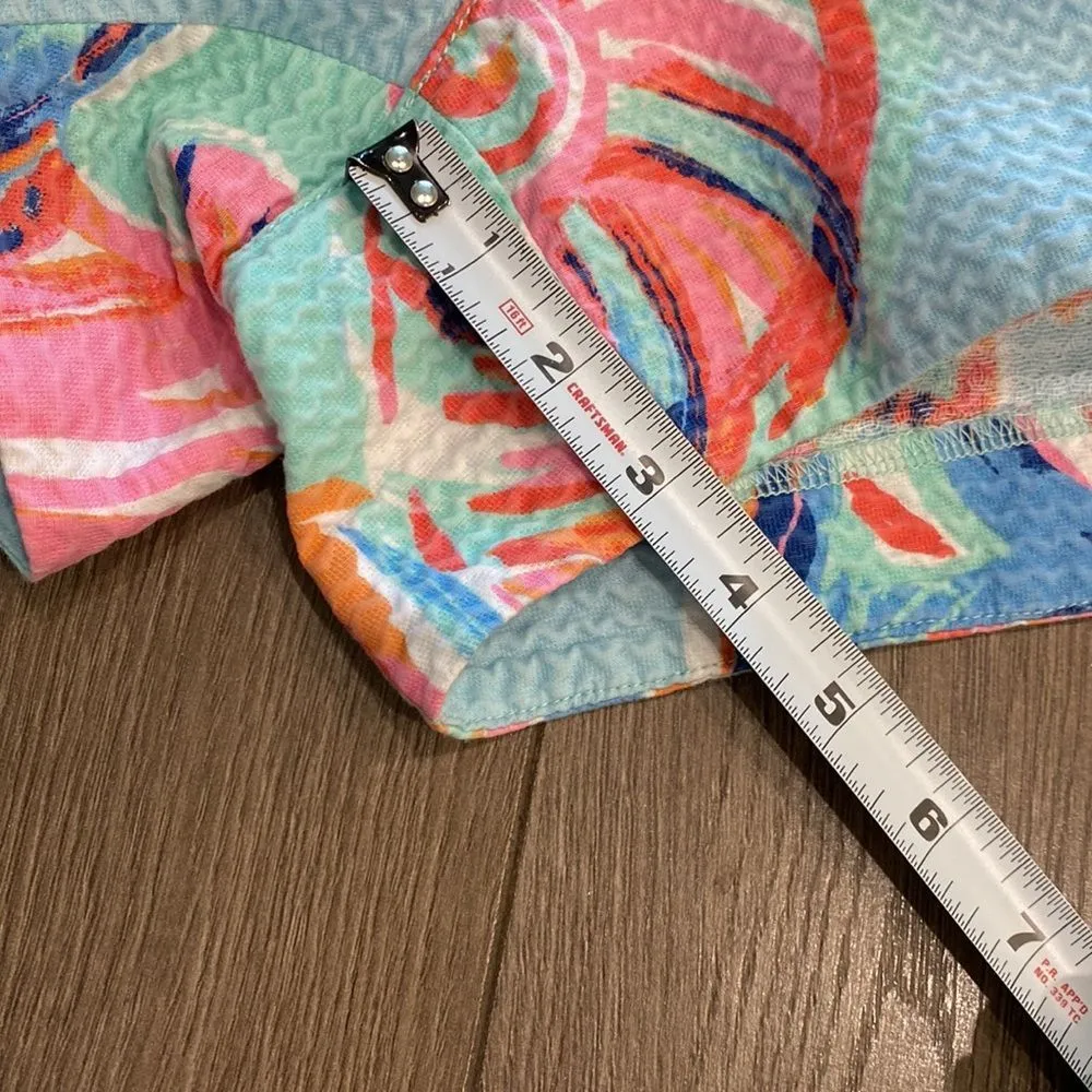 Lilly Pulitzer 3” Shell Print‎ Blue And Pink Shorts Size 0 - Image 8