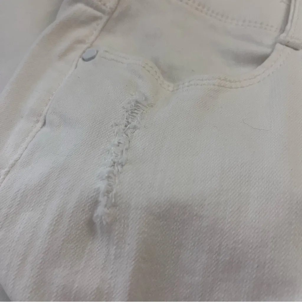 Apt. 9 Slim Ankle Jeans Stretch High Rise White 18 - Image 3