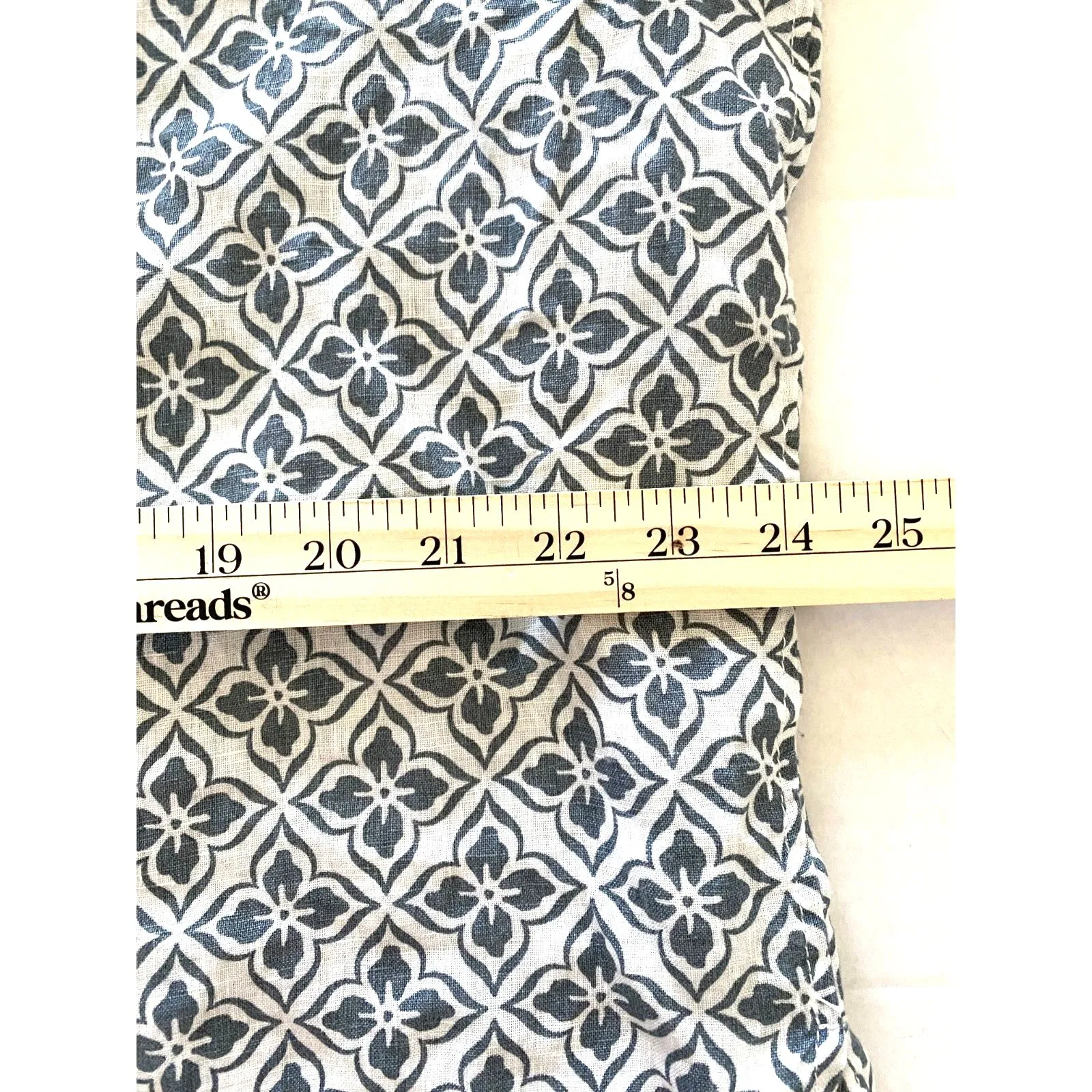 Zara Linen Blouse 3/4 Sleeve Button Front Print Shirt Womens Chic Top Sz L - Image 5