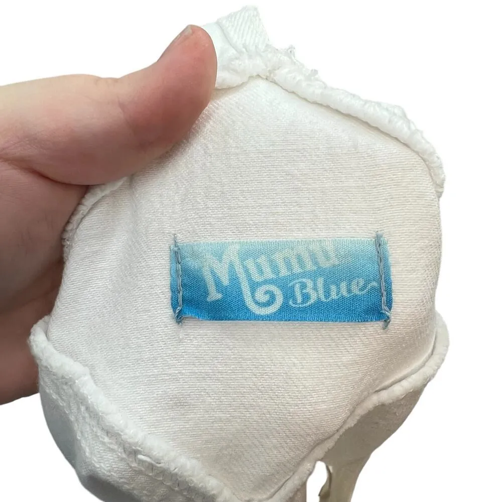 Show Me Your Mumu Georgia Overalls Dress White Denim Size Large - Image 12