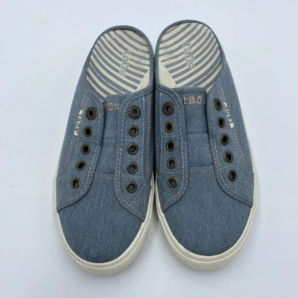 Taos Women Blue Chambray Slip On EZ Soul Comfort Shoes Size 8 - Image 5