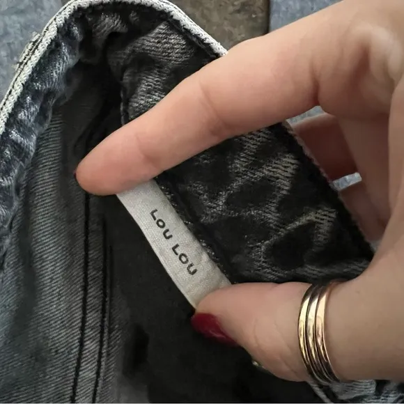 SLVRLAKE‎ Lou Lou Slim Straight Jean In River Moon
Grey Wash Size 27 Gray - Image 7