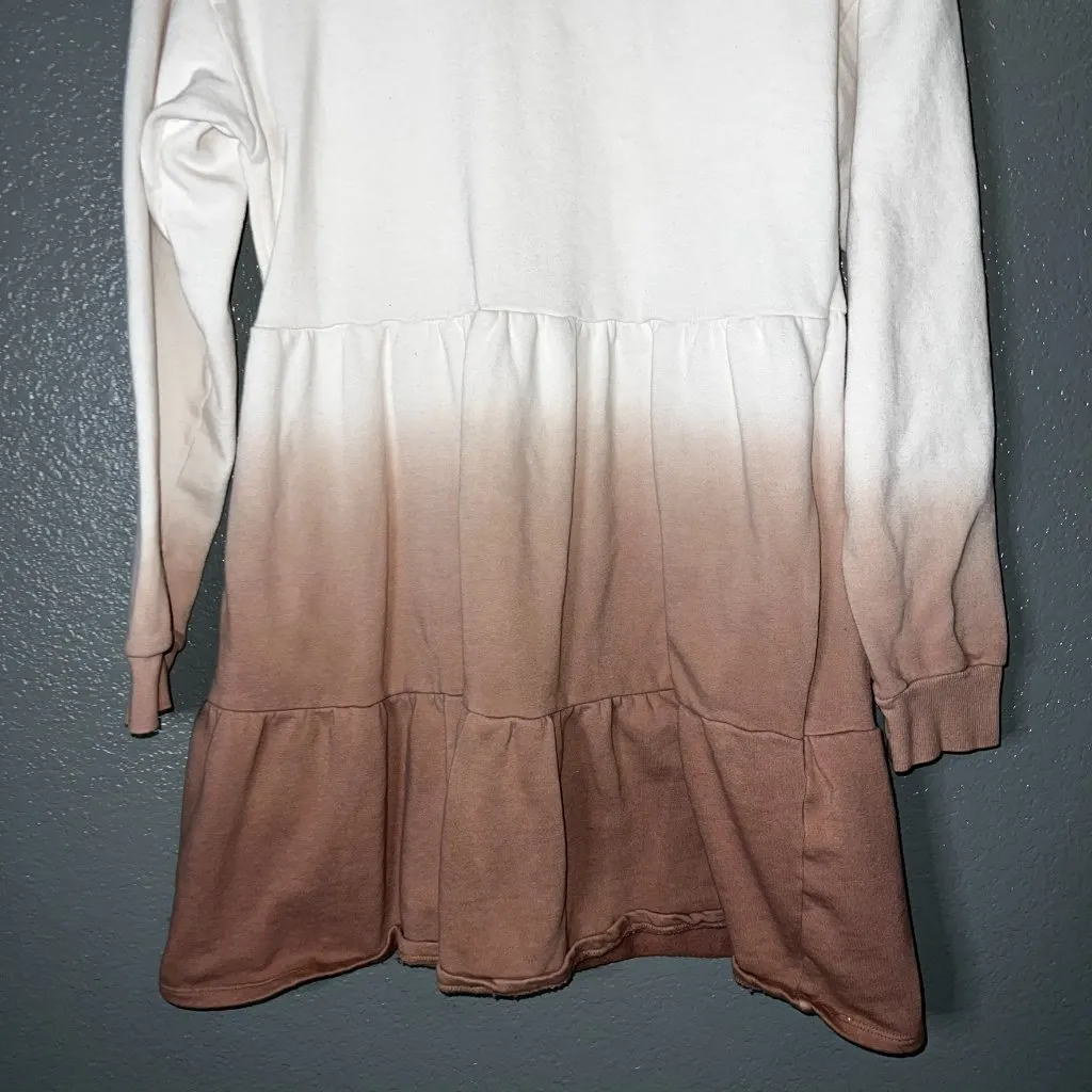 Ombre Long Sleeve Cozy Large Sweatshirt Dress - Wild Fable Brown - Image 5