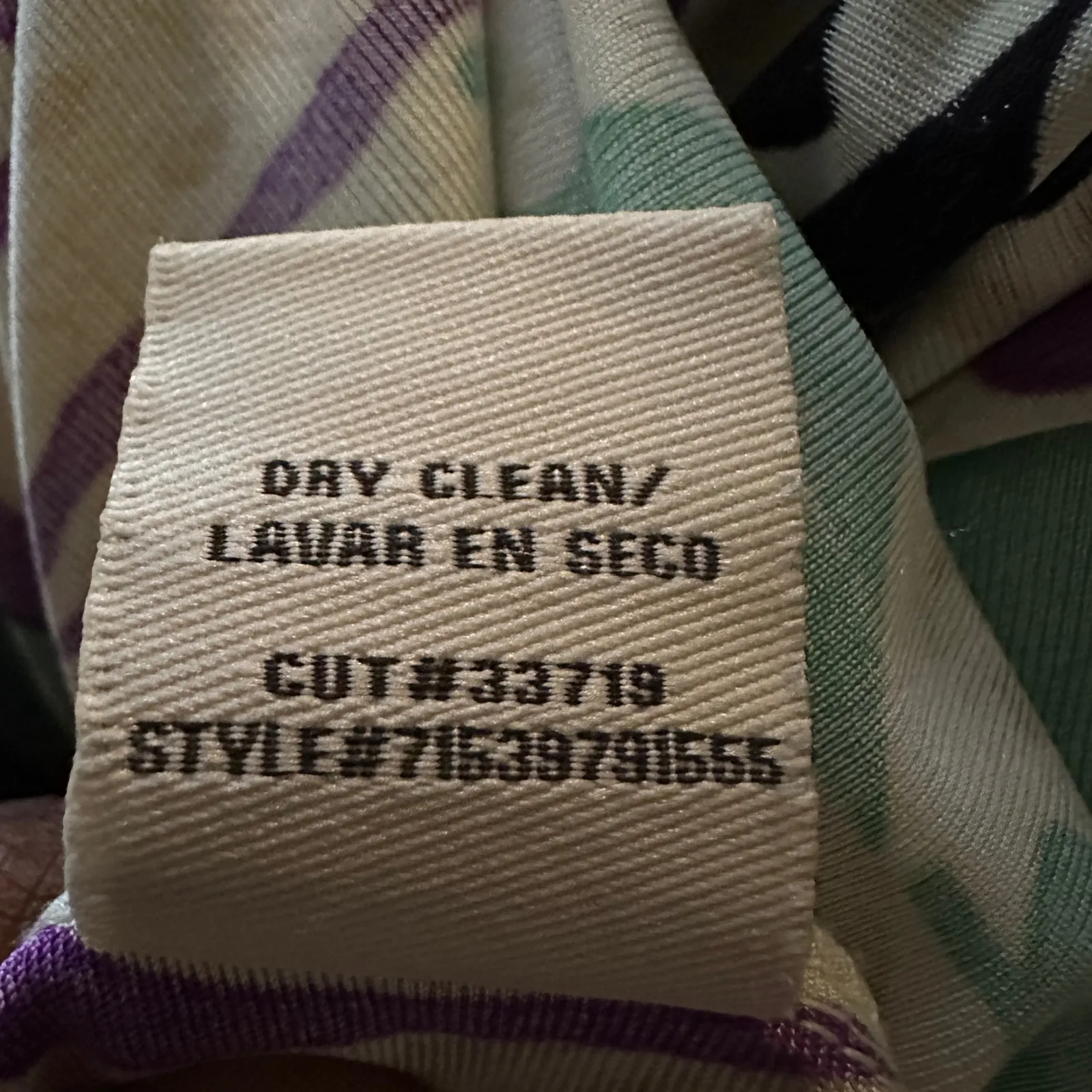 Eci New York Silk Dress Size 4 Green Purple Paisley Beaded Empire Waist‎ Retro - Image 5