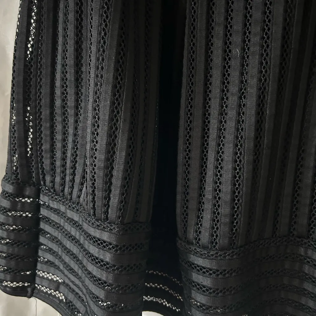 Faith and Joy Elegant Black A-Line Skirt - Image 2