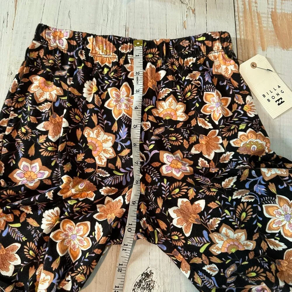 Billabong Sundown High Waisted Flared Pants Black Pebble Size Small Stretch - Image 9