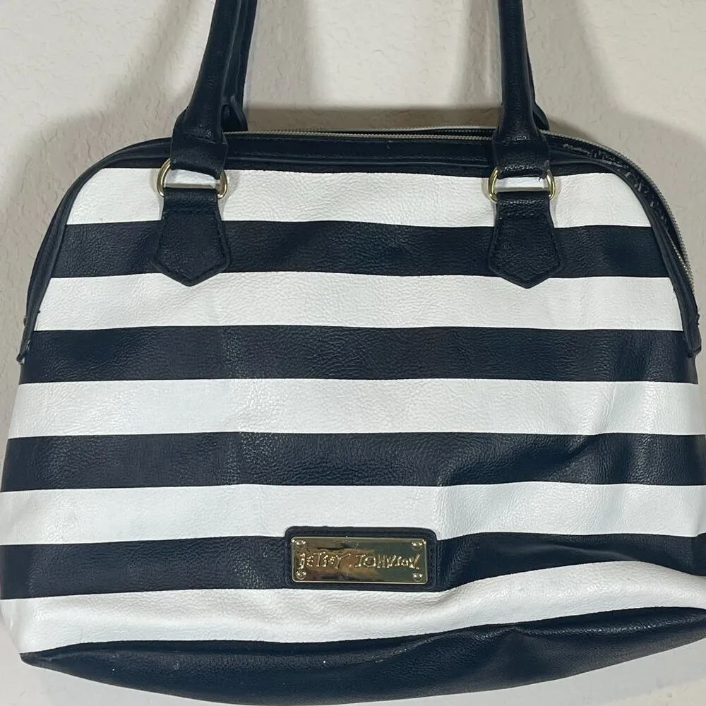 Betsey Johnson  Black and White Studded Purse - Image 5