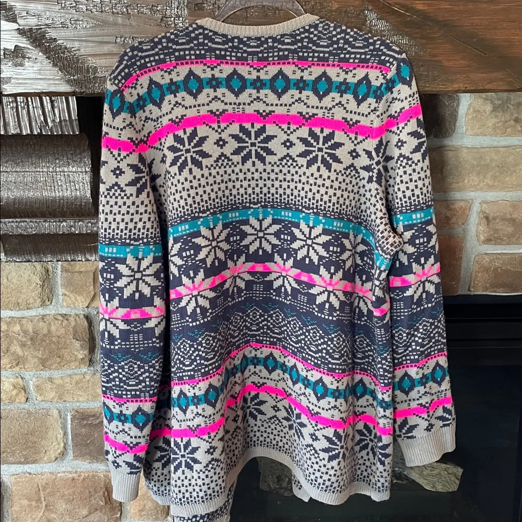 Torrid Fair Isle Open Drape Sweater - Image 5