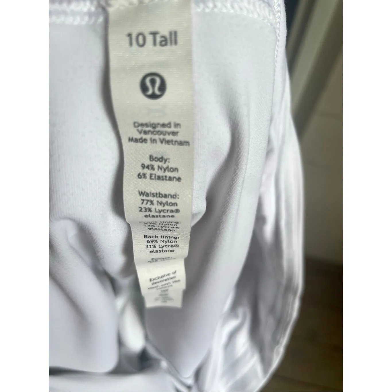 Lululemon Pace Rival Tall Tennis Skort White Size 10 Tall - Image 11